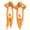 Orange, variant on Ruyang Kangaroo Jumpsuit for Boys Girls Cute Animal Long Sleeve Plush Hooded Onesie Kids Fall Winter Warm Clothes Size 9-10