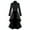 Black, variant on Women's Retro Dress Literary Fashion Solid Color Winter Fashion Casual Long Sleeve Tops Slim Dress
