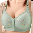 thumbnail image 2 of THDHVS Bras for Women,Plus Size Front Closure Wireless Bra Push Up Shaping Breathable Tank Wear,Wireless Bra Mint Green 44DE, 2 of 10