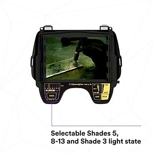 3M 9100XXi Variable Shade 5, 8-13 Auto Darkening Welding Lens Kit With Delay And Sensitivity Selectors For 9100 Series Welding Helmets