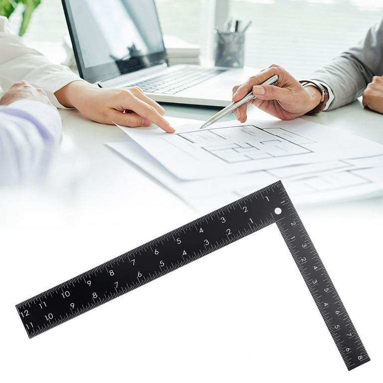Professional L- Square Ruler Framing Tool Black For Carpenter Tailor Diy  Sewing