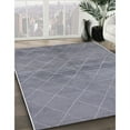 thumbnail image 3 of Ahgly Company Machine Washable Indoor Rectangle Industrial Modern Blue Gray Area Rugs, 8' x 12', 3 of 7