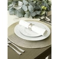 thumbnail image 5 of Contemporary Home Living Round Braided Woven Round Placemats - 15" - Metallic Champagne Gold - Set, 5 of 8