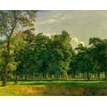 thumbnail image 2 of Waldmuller, Ferdinand Georg 14x12 White Modern Wood Framed Museum Art Print Titled - Prater Landscape, 2 of 4