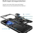 thumbnail image 2 of Dteck Case for Samsung Galaxy Z Flip 6, Heavy Duty Protective TPU + PC Cover & 360° Finger Ring Stable Kickstand Case for Galaxy Z Flip 6 5G 2024,Black, 2 of 6