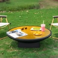 thumbnail image 2 of 32Inch Fire Pit Table with Lid for Outdoor Bonfire Gatherings, Wood Burning Firepits for Outside Patio, 2 of 6