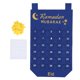 thumbnail image 1 of Calendario de Adviento Eid Mubarak, tela colgante, cuenta atrás, visualización de fecha, decoración de Ramadán, azul, 1 of 5