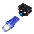 thumbnail image 3 of 10X Blue T10 168 194 Led Bulbs Instrument Gauge Cluster Dash Light W/ Sockets, 3 of 6