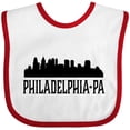 thumbnail image 3 of Inktastic Philadelphia Pennsylvania City Skyline Boys or Girls Baby Bib, 3 of 4