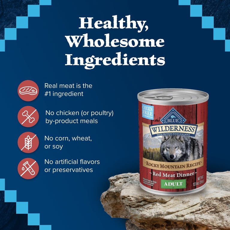 Blue Buffalo Wilderness Rocky Mountain Recipe High Protein Grain