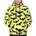 thumbnail image 4 of Hoodies for Men - funny cartoon bats Halloween yellow Long Sleeve Comfrt Men'S Fashion Hoodies & Sweatshirts, Sweatshirts for Men Hoodies Pullover Clothing Clothes with Pouch, 4 of 7