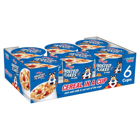 Kellogg's Frosted Flakes Original Cold Breakfast Cereal, 12.6 oz, 6 Count