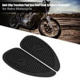 thumbnail image 5 of Jadeshay Almohadilla de tracción para Tanque, 2 uds., Almohadilla de tracción Antideslizante, Pegatinas para Tanque de Combustible de Gas, Protector para Motocicleta Retro(Negro), 5 of 5