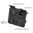 thumbnail image 3 of Toggle Switch Panel, 12v Switch Panel 12-24V Wide Voltage Five Intelligent Protection  For Mobile Phones, 3 of 8