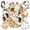 1A-35pcs, variant on 35pcs-50pcs Funny Animal Stickers Cartoon Guinea Pig Stickers Cute Hamster Stickers for Luggage Laptop Guitar
