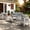 White, variant on LayinSun Outdoor Aluminum Furniture Set, 4 Pieces Patio Sectional Conversation Chat Sofa Modern Seating Set with Coffee Table
