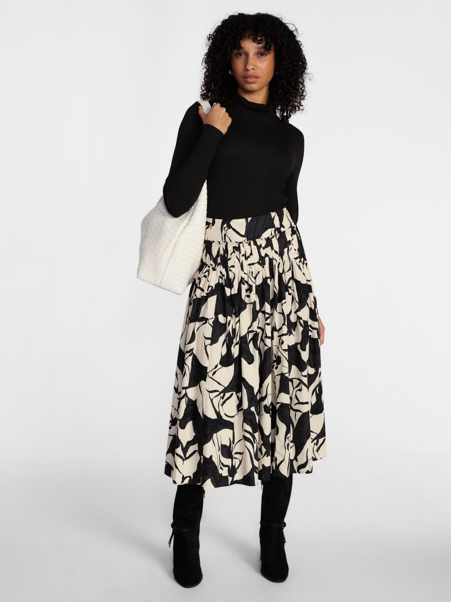 Scenario Women's and Women's Plus Drop Waist Skirt, Sizes 0-28W