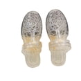 thumbnail image 3 of oqasdz Slippers for Women Summer Slip On Sandals with Hollow Toe Ring Jelly Pool Two Way Wear Versatile Openwork Sandals,White, 3 of 7