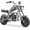 Gray, variant on Sunderwell Gas Mini Chopper Bike, DB003 Model 49.4 CC 2-Stroke Dirt Bike with Big Headlight, Rear Shock Absorber, Metal Frame, Disc Brakes, Max Load 165Lbs, Up to 18Mph（Gray）