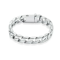 Cuban Link Urn Bracelet for Human Ashes for Men Women Stainless Steel Cremation Jewelry Urn Keepsake Memorial Ash Holder Bracelet