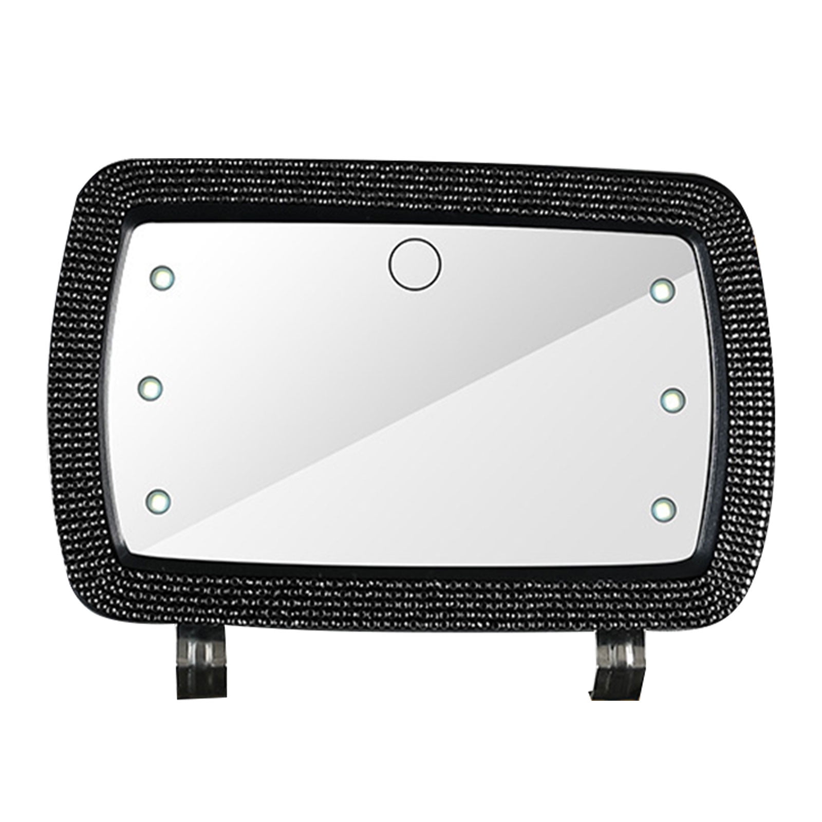 KBODIU Car Visor Vanity Mirror Rechargeable Vanity Mirror with 3 Light