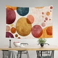 thumbnail image 3 of flowers circles dots Home Wall Tapestry Art, 100% Polyester Tapestry Home Decor, Wall Hanging for decorative wall hanging, decorative bedroom, living room decoration, 3 of 7