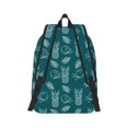 thumbnail image 2 of Naloa Tropical Pineapple Canvas Backpack for Men Women Rucksack Casual Travel Daypack College Tote Satchel Bookbag for Teens-Medium, 2 of 7
