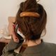 thumbnail image 2 of 2025 Pinza para el cabello elegante de alta calidad con resorte para niña, horquilla grande francesa, tocado, horquilla de arco elíptico brillante, accesorios para el cabello, 2 of 5