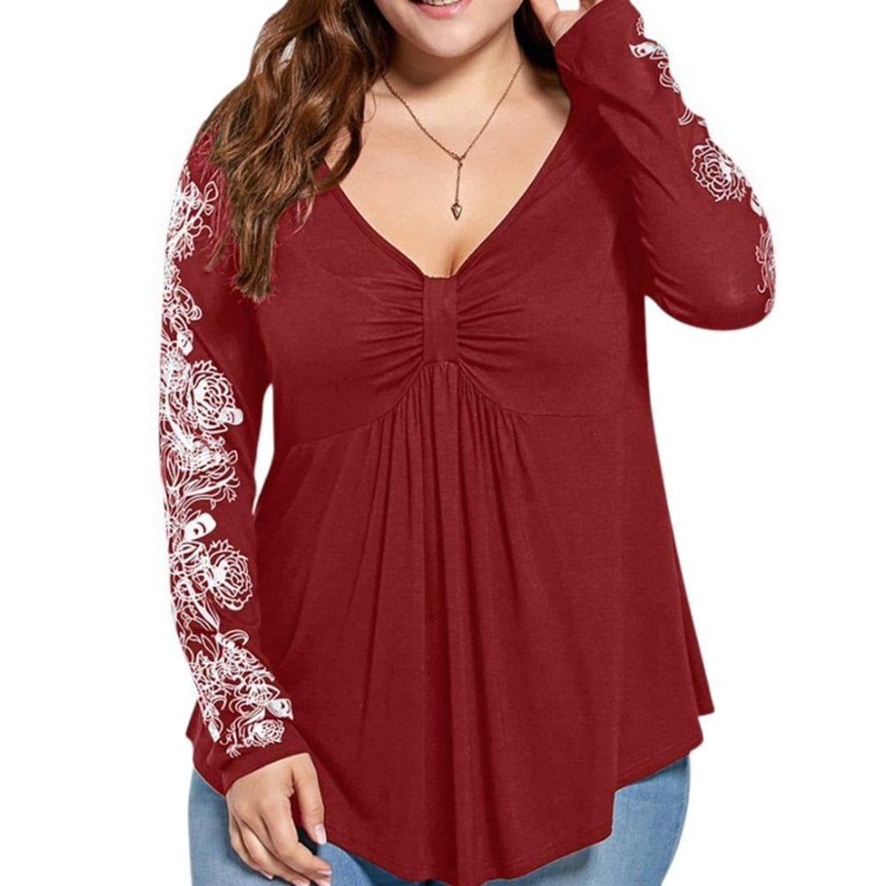 walmart plus size blouses