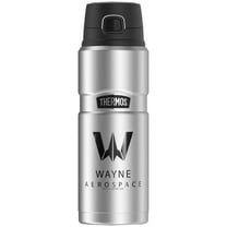 Justice League Movie Wayne Aerospace, THERMOS STAINLESS KING Stainless Steel Drink Bottle, Vacuum insulated & Double Wall, 24oz
