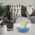 thumbnail image 3 of KAKOWELY 2pcs Fish Bowl Plastic Transparent Small Aquarium Desktop Small Goldfish Fish Tank,4.92"X4.92"X4.13", 3 of 5
