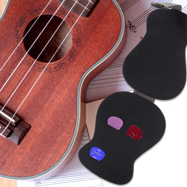 BESTYASH Estuche Negro Para Púas De Guitarra Con Compartimentos Para Organización Y Resistente