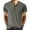 Dark Gray, variant on Henley Shirts for Mens Button V Neck Short Sleeve T Shirts Solid Color Lightweight Summer Casual Front Placket Tee Shirt Tops(Army Green,L)