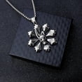 thumbnail image 2 of European and American Ornament Titanium Steel Skull Pendant Necklace Personality Retro Trendy Men s Flower Skull Stainless Steel Pendant, 2 of 5