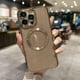 thumbnail image 2 of Compatible con funda magnética para iPhone 14 Pro Max de 6,7 pulgadas [compatible con Magsafe] con protector de lente de cámara, carcasa transparente con brillo lindo y revestimiento de lujo, 2 of 5