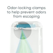 Diaper Genie Signature White Pail Includes 1 Easy Roll Refill with 18 Bags