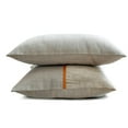 thumbnail image 2 of The HomeCentric Decorative Pillow Covers Taupe Pack of 2, 18"x18" (45x45 cm) Corduroy & Linen Solid, Textured, Striped, Patchwork Cushion Covers For Sofa, Solid Modern Style - Cozy Cord Taupe, 2 of 5
