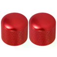 thumbnail image 3 of 2 Pcs Bass Guitar Volume Knob Metal Knobs Component Electric Replacement Parts Red, 3 of 5
