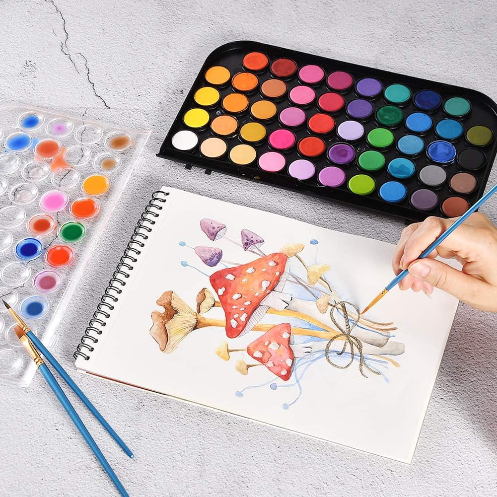 Rainbow in a Box, Washable Watercolor Paints Set, High-Quality Pigments for Safe and Endless Artistic Adventures, Travel-Friendly Companion for All Ages