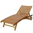 thumbnail image 2 of International Caravan Acacia Chaise Lounge with Pull Out Tray, 2 of 3