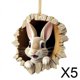 thumbnail image 1 of Colgante de Pascua,Colgante de conejo de Pascua de 2024,Letrero colgante de acrílico para el día de Pascua,bricolaje,oficina,Lindos adornos colgantes para fiestas,Guirnalda de conejo de, 1 of 10