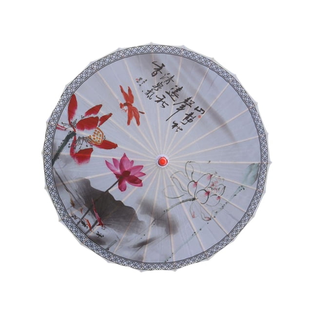 Yuarrent Paraguas de tela de seda, estilo chino tradicional, papel al óleo, danza clásica femenina, sombrilla decorativa, disfraz, accesorios de Paraguas de lluvia Tipo 12 Yuarrent HA073075-09