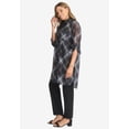 thumbnail image 3 of Jessica London Women's Plus Size Sheer Georgette Mega Tunic, 3 of 5