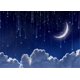 thumbnail image 1 of Fondo de cielo azul de noche ABPHQTO 150x220cm Nube blanca Luna Estrellas telón de fondo para fotografía de recién nacidos, 1 of 2