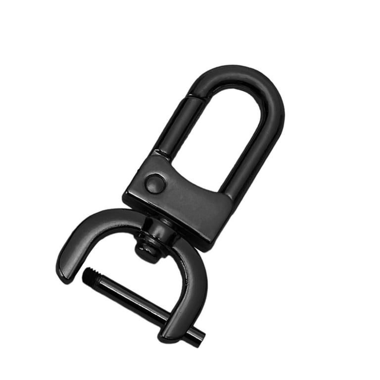 Detachable Snap Hook Swivel Clasp, Swivel Snap Hooks Purses Durable, Easy  to Replace, Accessory ,Keychain Clip Hook Lobster Claw Clasp Black L