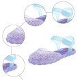 thumbnail image 6 of JUMEYU Girls Sandals Jelly Sandals for Girls Kids Princess Dress Up Flat Closed Toe Shoes Summer Casual Water Beach Flat Sandals Size 8.5 (Purple,Toddler 8.5), 6 of 8