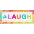 thumbnail image 2 of Greene, Taylor 24x12 Black Ornate Wood Framed with Double Matting Museum Art Print Titled - Laugh Hashtag, 2 of 4