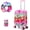 Pink ice cream, variant on Kids Luggage Sets 5 Piece Suitcases for Girls Women with Wheels Hardshell Suitcase with Travel Pillow Airline Approved 16 Inch