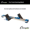 thumbnail image 4 of Champion Sports Pro Style Starting Block with Adjustable Rubber Pedals, 6 Track Spikes Included, Blue, 4 of 5