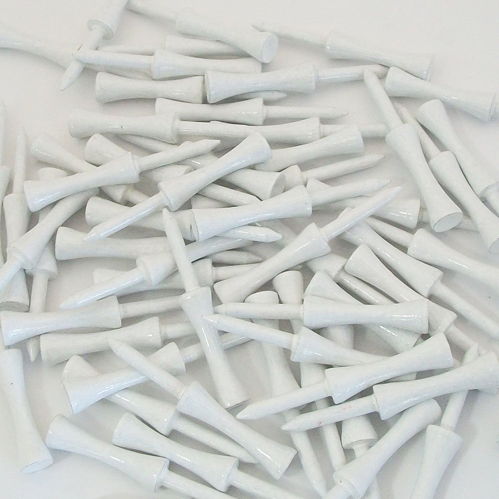 NEW Zero Friction Golf White Step Tees 2 3/4" 30 pack